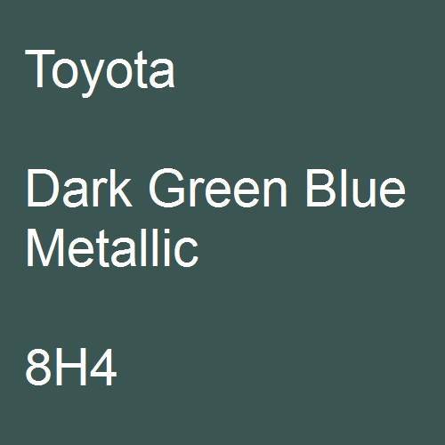 Toyota, Dark Green Blue Metallic, 8H4.